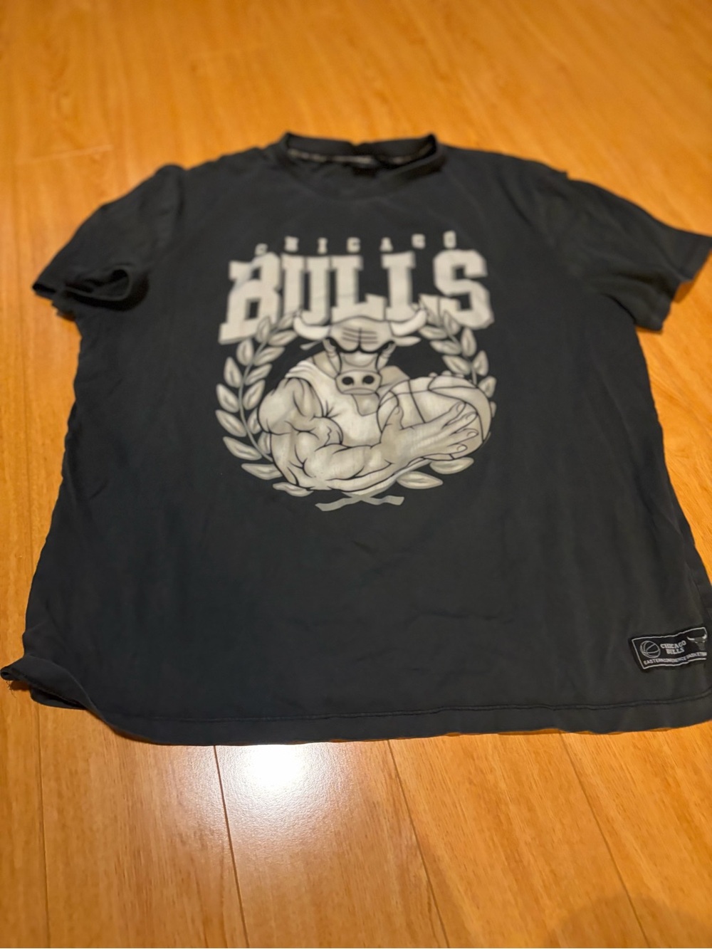 NBA Chicago Bulls Black and White Graphic Tee